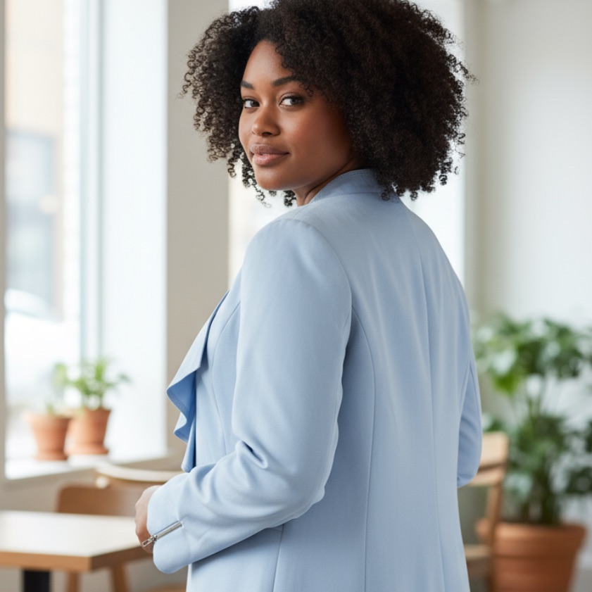 Light Blue Blazer Tahari Brand